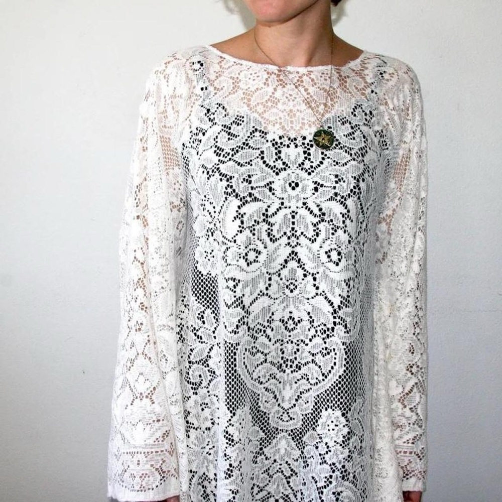 🔮 White witchy lace dress by Rusty Cuts (now Rose Cut Clothing ) 🔮 - Picture 3 of 9